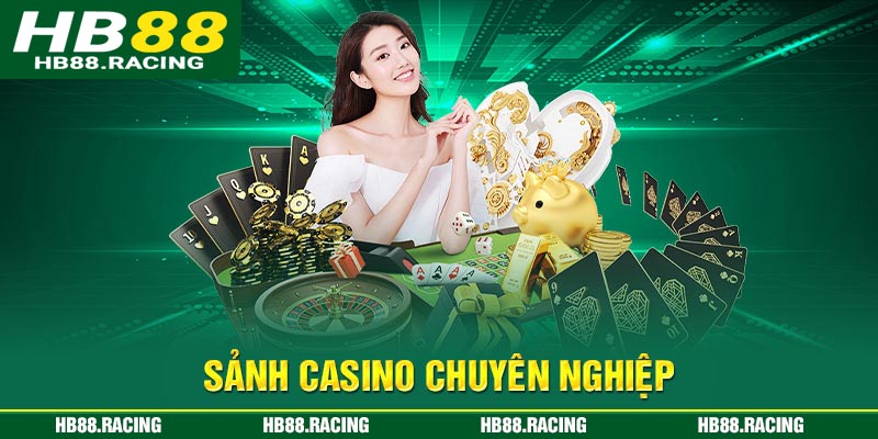 Sảnh casino tại nhà cái hb88 rất chuyên nghiệp